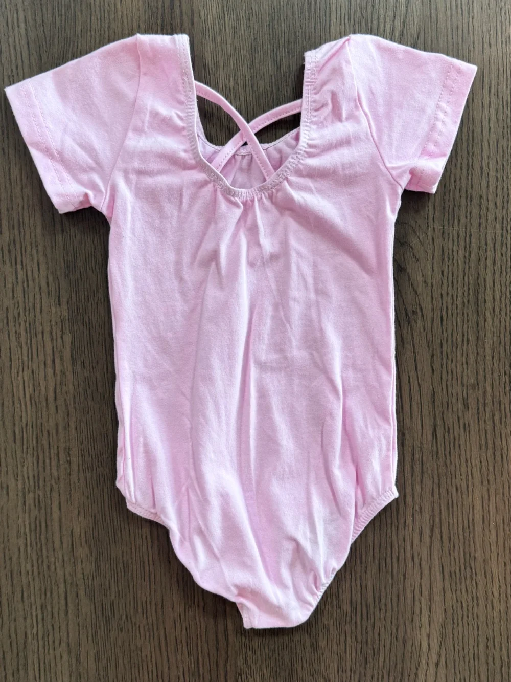 NWOT 2/3T Light Pink Short-Sleeve Dance Leotard